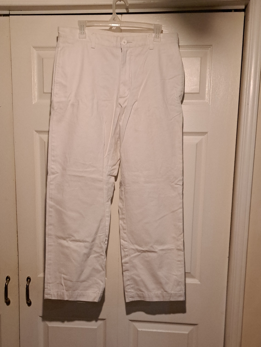 Joe Fresh mens White Straight-Leg Chinos